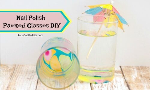 Nail Polish Painted Glasses DIY