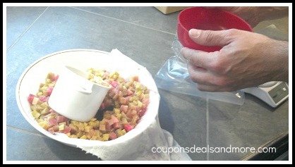 How To Freeze Rhubarb. Easy step by step directions on how to freeze rhubarb. A great way to enjoy the sweet tart taste of rhubarb in recipes year round.