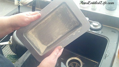 How To Grease and Flour A Baking Pan. Easy to  follow, step-by-step instructions on how to grease and flour a baking pan so your cake will not stick after being baked!