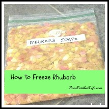 How To Freeze Rhubarb
