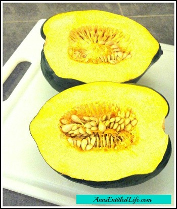 How To Cut Open An Acorn Squash