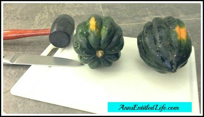 How To Cut Open An Acorn Squash