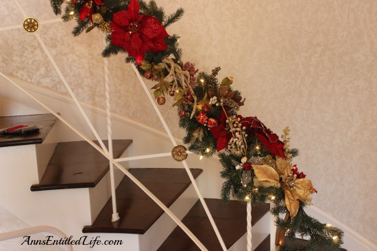 Decorating A Banister For The Holidays