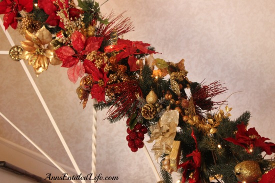 Decorating A Banister For The Holidays