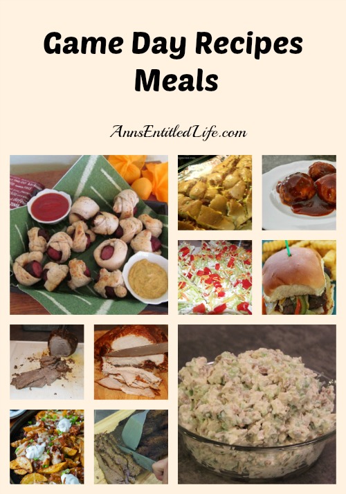 Game Day Recipes - Meals; Delicious chicken, beef and pork recipes great for the the big game meal! Hearty and filling, these game day meal recipes are great choices when entertaining or having family time watching your favorite sporting event!
