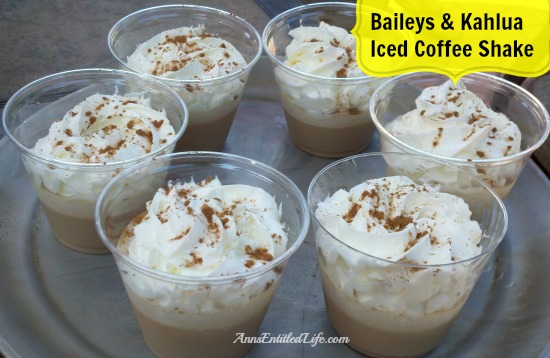 Baileys & Kahlua Iced Coffee Shake Recipe. A rich, decadent, delicious, cool cocktail beverage, this Baileys & Kahlua Iced Coffee Shake is simply amazing. Whether served at a summer party, enjoyed on the weekend, or just a special treat for you, this Baileys & Kahlua Iced Coffee Shake will be a big hit!