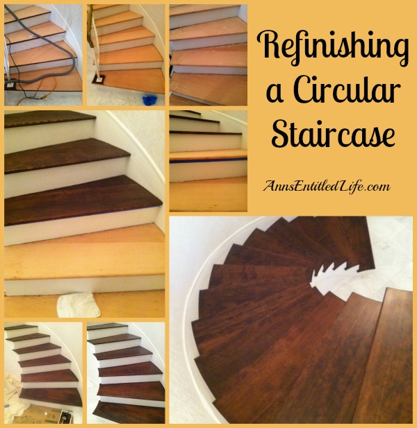 Refinishing a Circular Staircase. Step by step instructions and tutorial photographs to refinish a circular staircase!