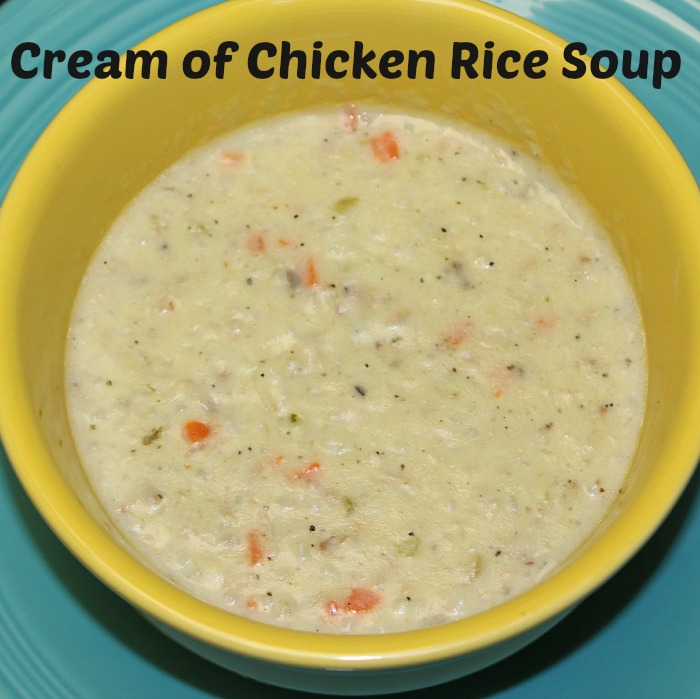 Cream of Chicken Rice Soup Recipe
