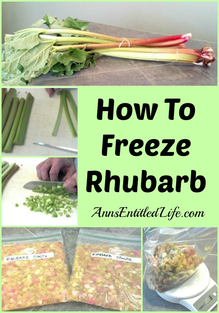 How To Freeze Rhubarb. Easy step by step directions on how to freeze rhubarb. A great way to enjoy the sweet tart taste of rhubarb in recipes year round.