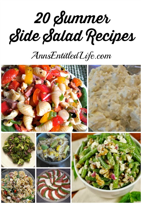 20 Summer Side Salad Recipes. To round out your summer table, serve one these beautiful and delicious make-ahead 20 summer side salad recipes with burgers, hot dogs, grilled salmon or steaks - a perfect compliment to your favorite summer meal.