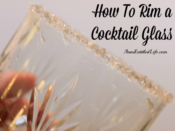 How To Rim a Cocktail Glass