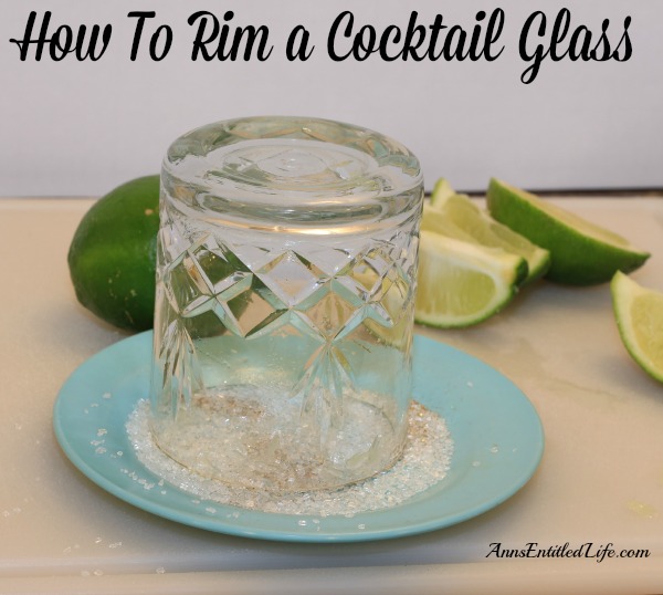 How To Rim a Cocktail Glass