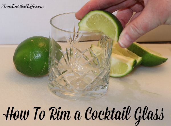 How To Rim a Cocktail Glass