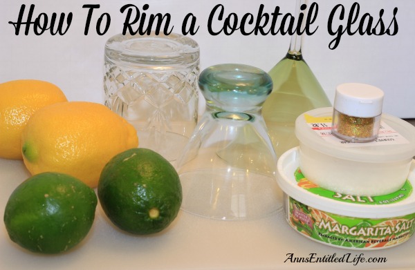 How To Rim a Cocktail Glass