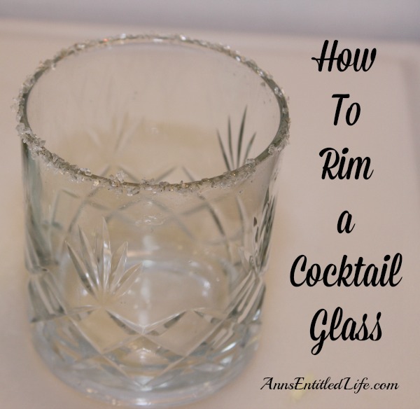 How To Rim a Cocktail Glass