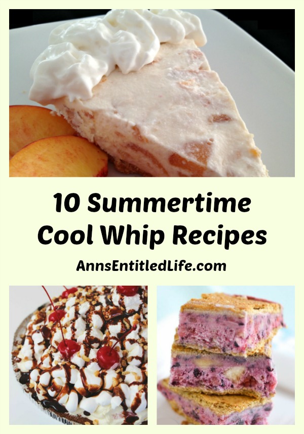 10 Summertime Cool Whip Recipes. Find your dessert inspiration with the light and tasty sweetness of these 10 Summertime Cool Whip Recipes! Every creamy bite is made for sharing during the hot days of summer when a cool dessert is just what you are craving.
