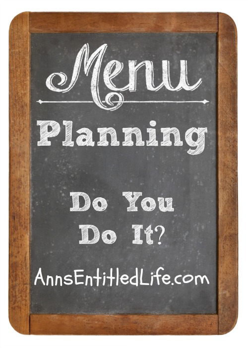 Menu Planning: Do You Do It?