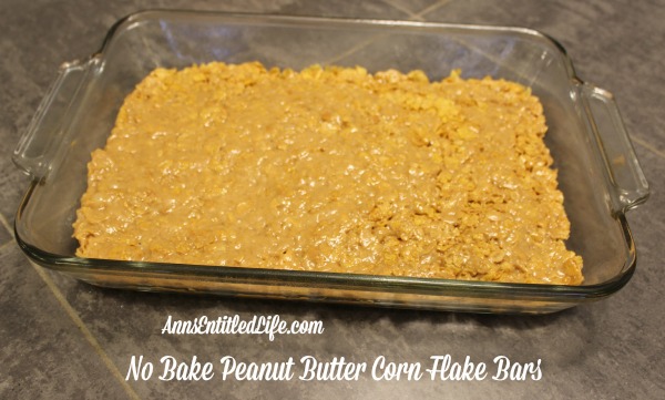 No Bake Peanut Butter Corn Flake Bars Recipe. Mix up a batch of these old-fashioned No Bake Peanut Butter Corn Flake Bars on a hot summer day.  Fast and simple to make, your family will love every delicious bite!