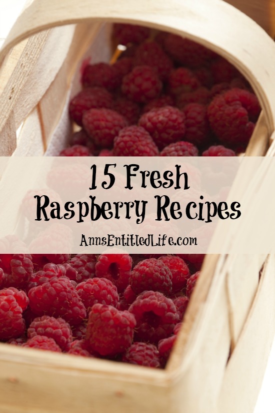 15 Fresh Raspberry Recipes. Enjoy the sweet and tart flavorful taste of freshly picked summer raspberries with these delicious 15 fresh raspberry recipes.