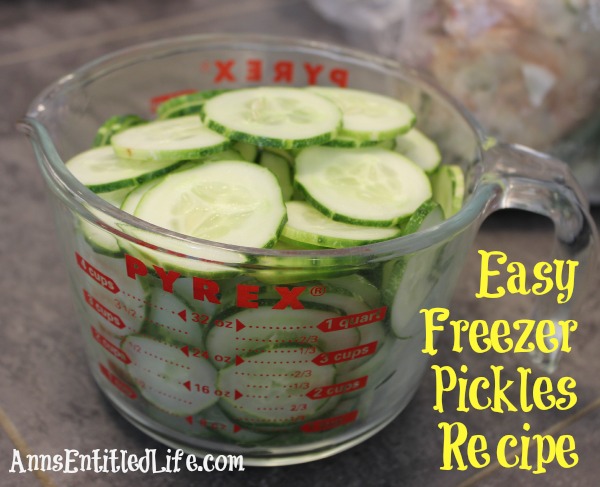 Easy Freezer Pickles Recipe. These easy, sweet and tart pickles are preserved in your freezer. Enjoy garden fresh pickles without the canning or processing with this easy freezer pickles recipe!