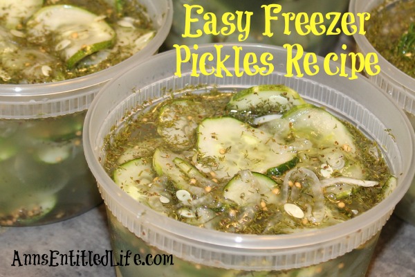 Easy Freezer Pickles Recipe. These easy, sweet and tart pickles are preserved in your freezer. Enjoy garden fresh pickles without the canning or processing with this easy freezer pickles recipe!