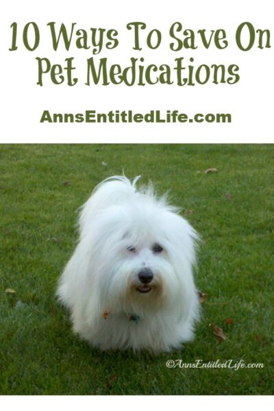 10 Ways To Save On Pet Medications