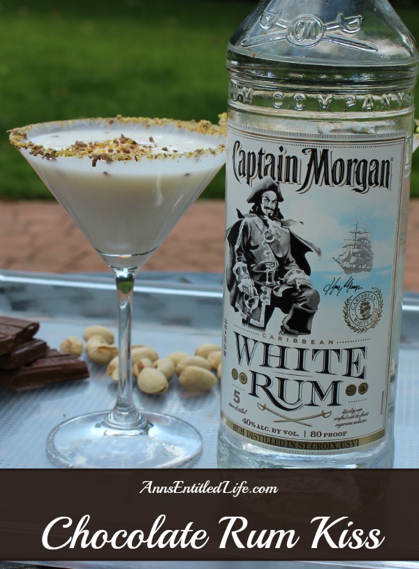 Chocolate Rum Kiss. A creamy, smooth and delicious rum cocktail featuring Captain Morgan White Rum. This Chocolate Rum Kiss Cocktail is a decadent drink that makes any occasion special.
