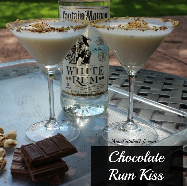 Chocolate Rum Kiss. A creamy, smooth and delicious rum cocktail featuring Captain Morgan White Rum. This Chocolate Rum Kiss Cocktail is a decadent drink that makes any occasion special.