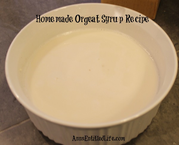 Homemade Orgeat Syrup Recipe