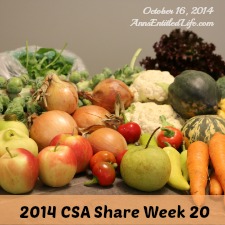 2014 CSA Share Week 20