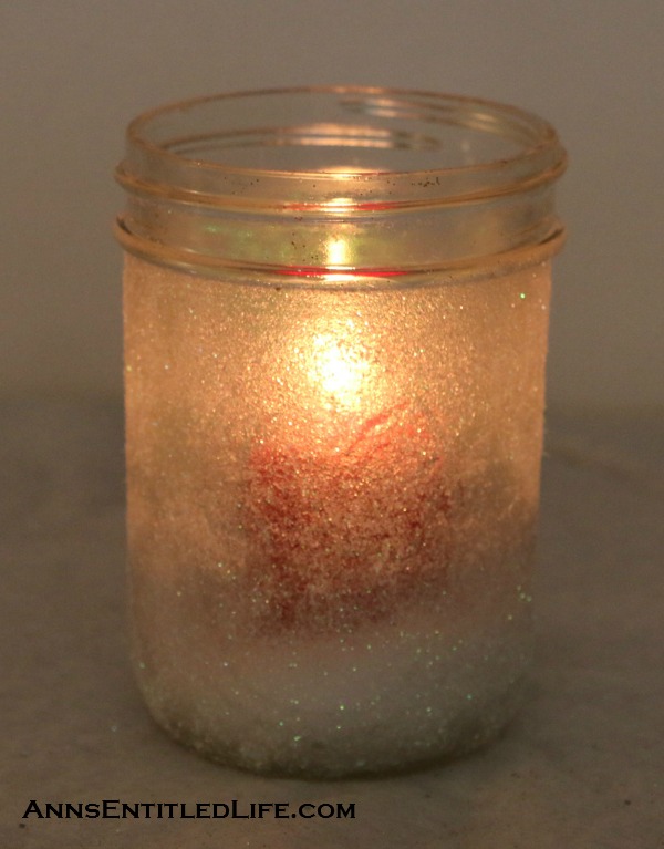 DIY Holiday Shimmer Candles. If you are looking for an easy holiday project, this is definitely one to investigate. I was pretty happy with both the lit, and unlit results, and if you try this project I think you will be too!