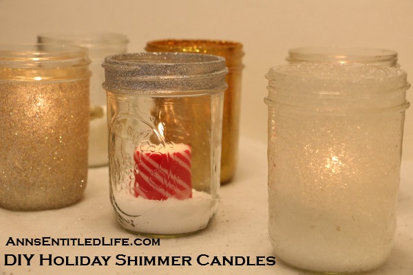 DIY Holiday Shimmer Candles