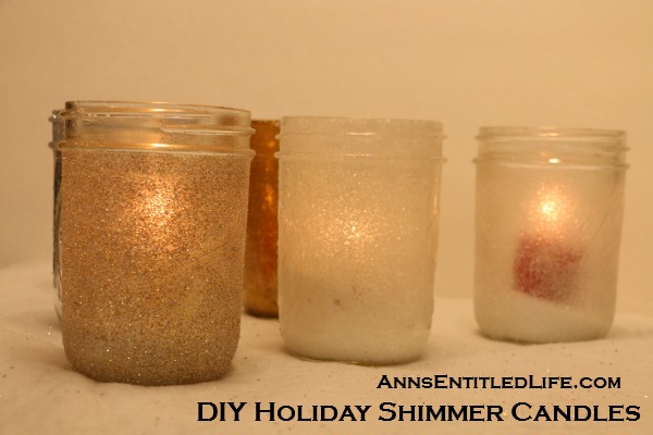 DIY Holiday Shimmer Candles