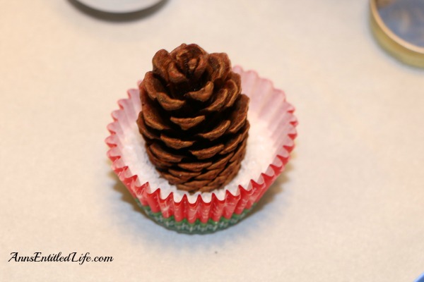 Pine Cone Holiday Place Card Holders