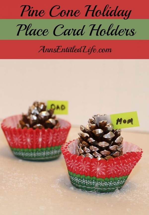 Pine Cone Holiday Place Card Holders