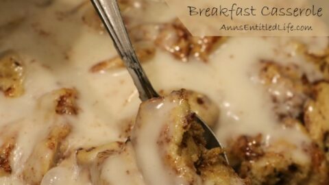 Slow Cooker Cinnamon Roll Breakfast Casserole