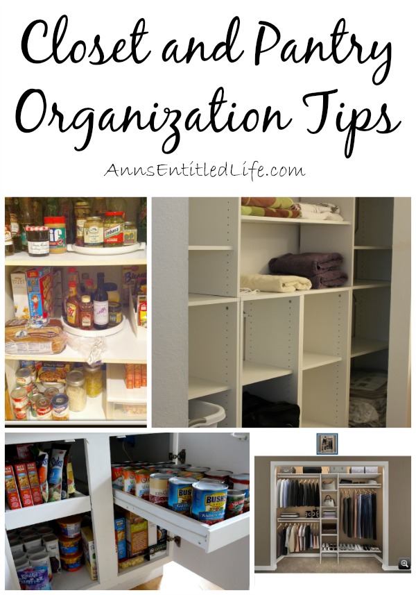 Closet and Pantry Organization Tips