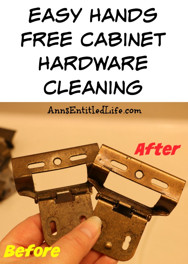 easy hands free cabinet hardware cleaning