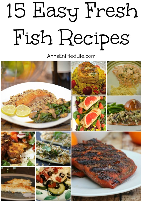 15 Easy Fresh Fish Recipes. Here is a great list of innovative, tasty and mouthwatering fresh fish recipes that are also a snap to prepare! Serving a delicious dinner fresh from the sea is easier than you think when you prepare one of these 15 easy fresh fish recipes.