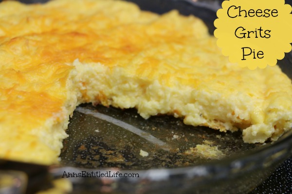 Cheese Grits Pie Recipe