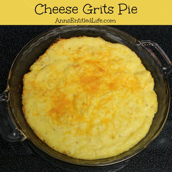 Cheese Grits Pie Recipe