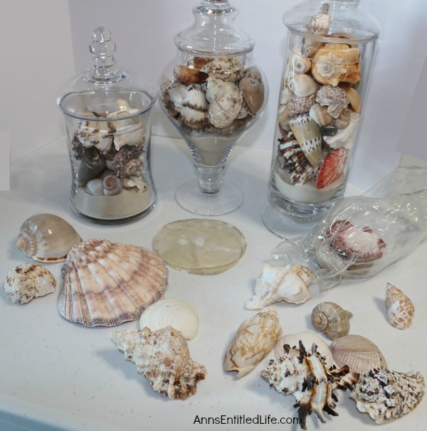 Apothecary Jars with Seashells