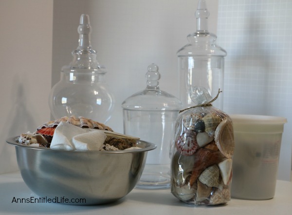 Apothecary Jars with Seashells