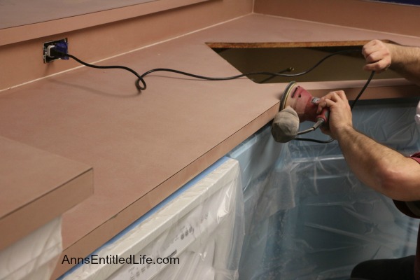 How We Finished Our Laminate Kitchen Countertop With Stone, Without Removing It!