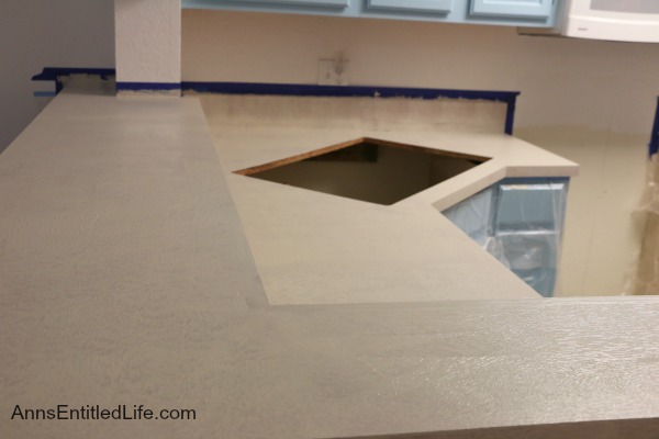 How We Finished Our Laminate Kitchen Countertop With Stone, Without Removing It!