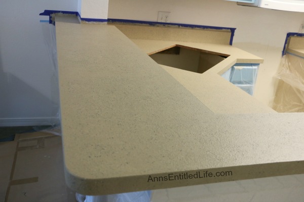 How We Finished Our Laminate Kitchen Countertop With Stone, Without Removing It!