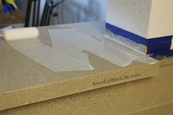 How We Finished Our Laminate Kitchen Countertop With Stone, Without Removing It!