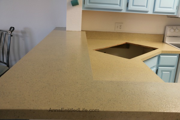 How We Finished Our Laminate Kitchen Countertop With Stone, Without Removing It!