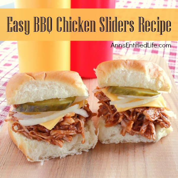 Easy BBQ Chicken Sliders Recipe. Looking for an easy lunch or dinner idea? Try these great tasting barbecue chicken sliders. Fast, fun and simple to make, your entire family will love them!