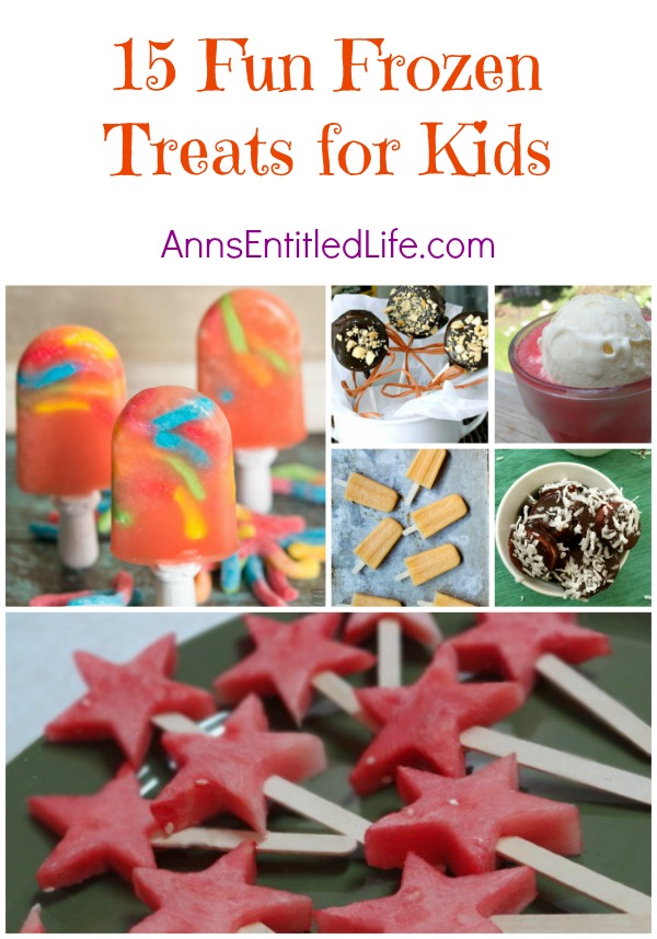 15 Fun Frozen Treats for Kids; I scream, you scream, we all scream for frozen, delicious treats on a hot summer day! Try one of these tasty frozen sweets today; there's something on this list to please the kid in everyone.